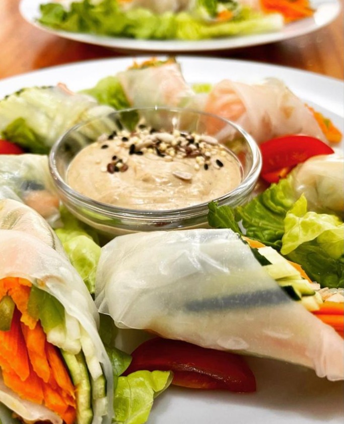 Involtini di verdure fresche